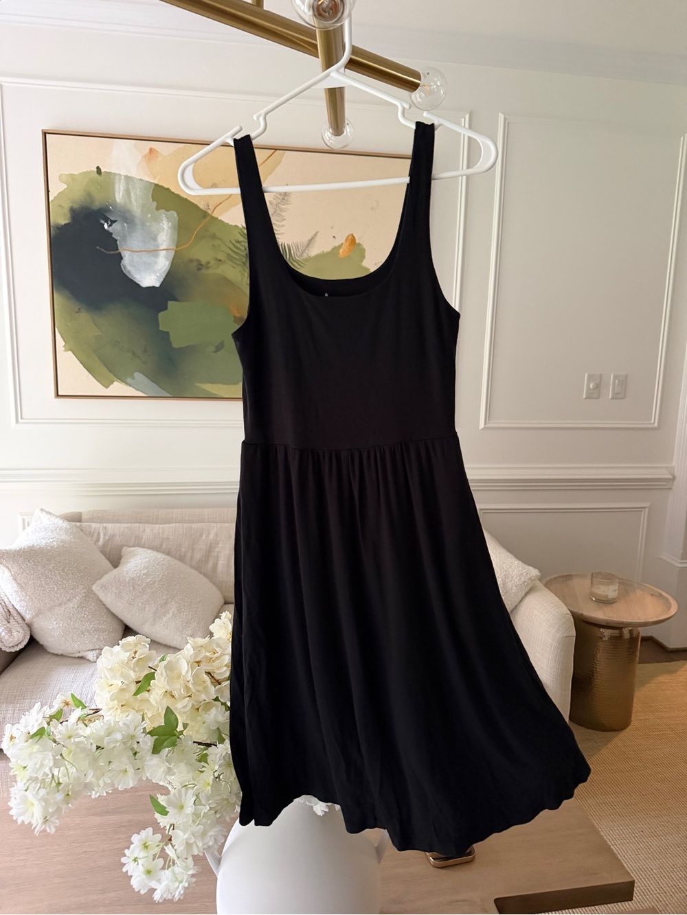 a new day Black Sleeveless Scoop Neck Dress